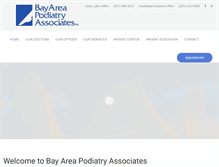 Tablet Screenshot of bayareapodiatry.com